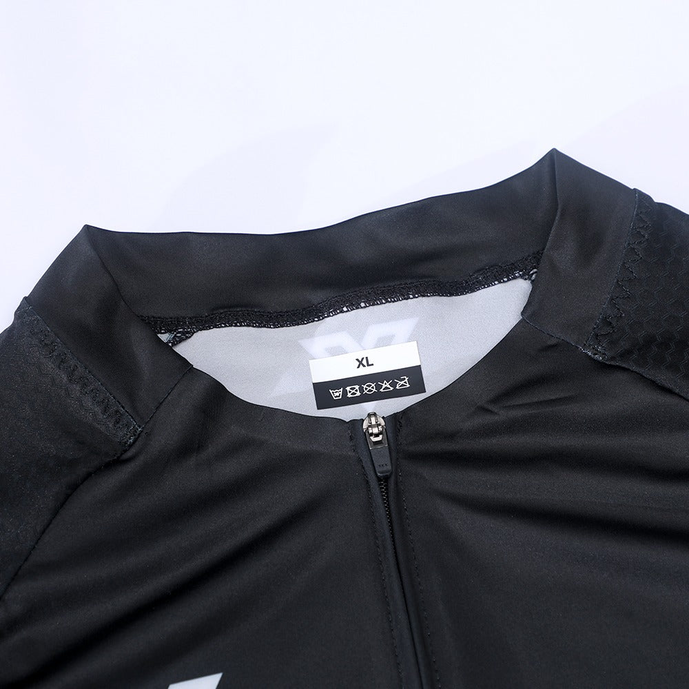 MEN'S S01-J SHORT SLEEVE JERSEY BLACK AND WHITE