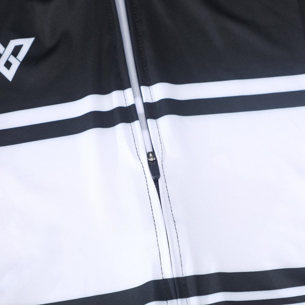 MEN'S S01-J SHORT SLEEVE JERSEY BLACK AND WHITE