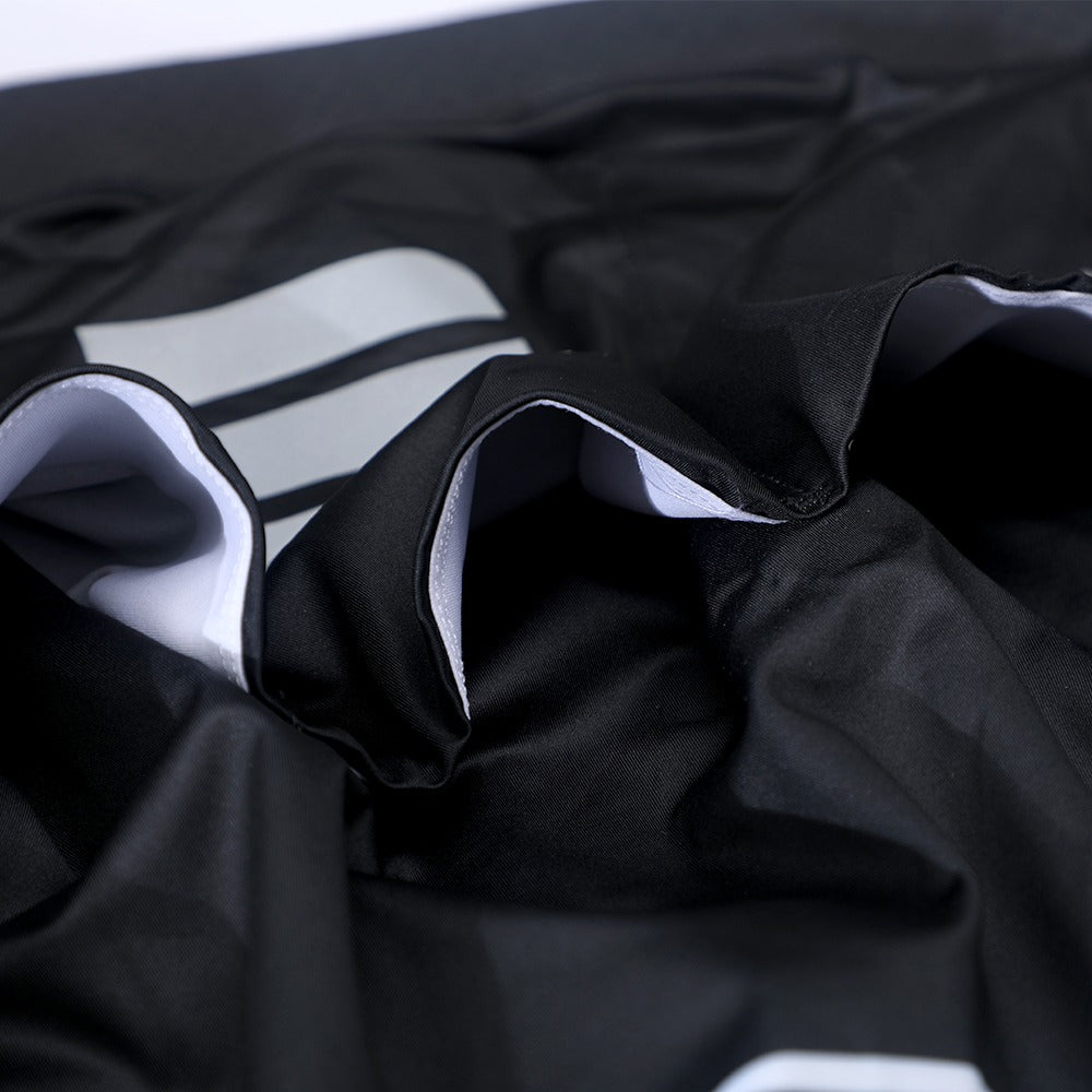 MEN'S S01-J SHORT SLEEVE JERSEY BLACK AND WHITE